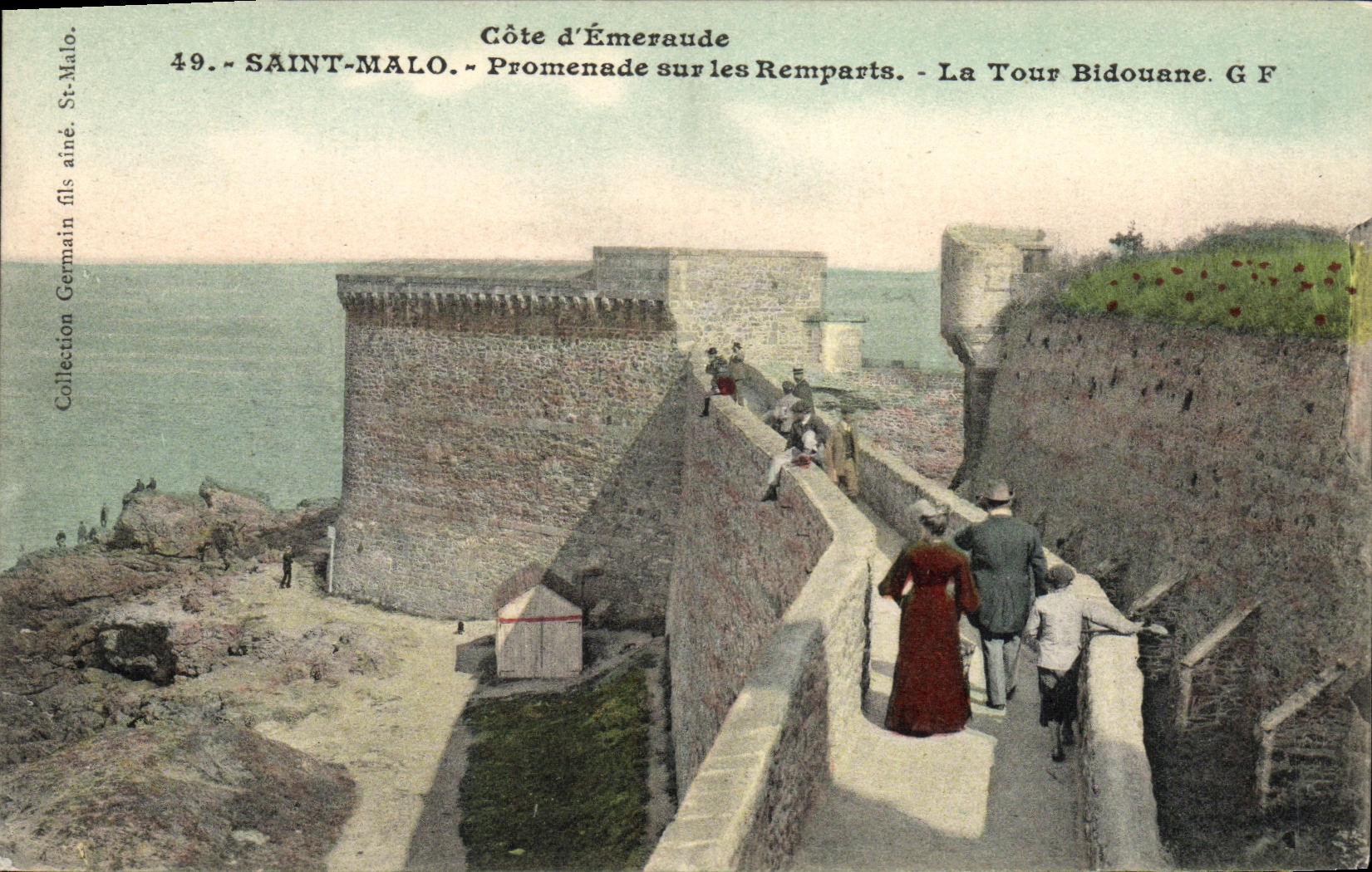 Saint-Malo - Promenade sur les Remparts - La Tour Bidouane - G F