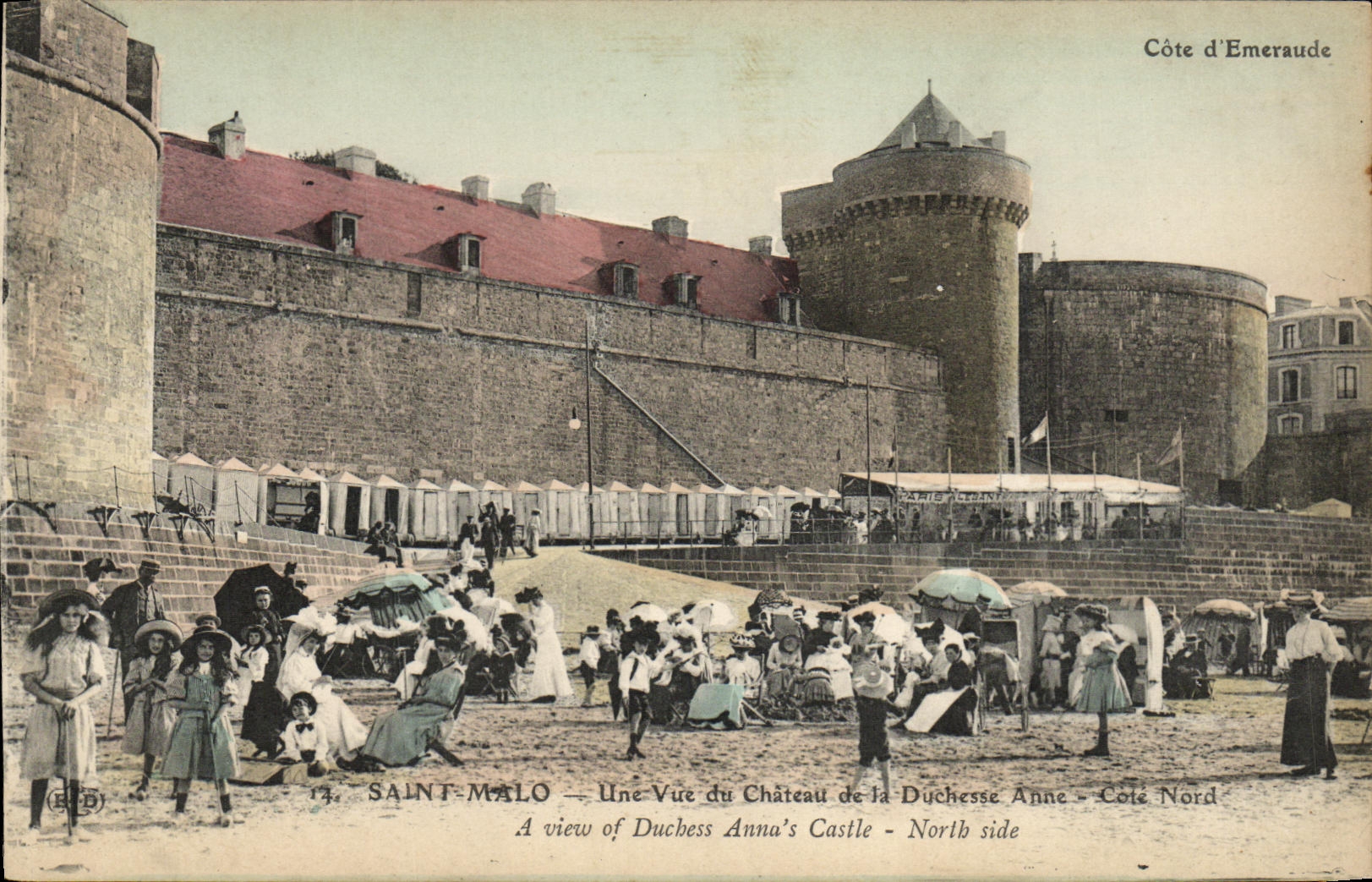 Saint-Malo — Blick auf den Schloss der Herzogin Anne — Nordseite — Küste der Smaragde