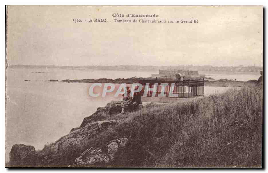 Costa de Emeraude — Tumba de Chateaubriand en el Grand Bé — St-Malo