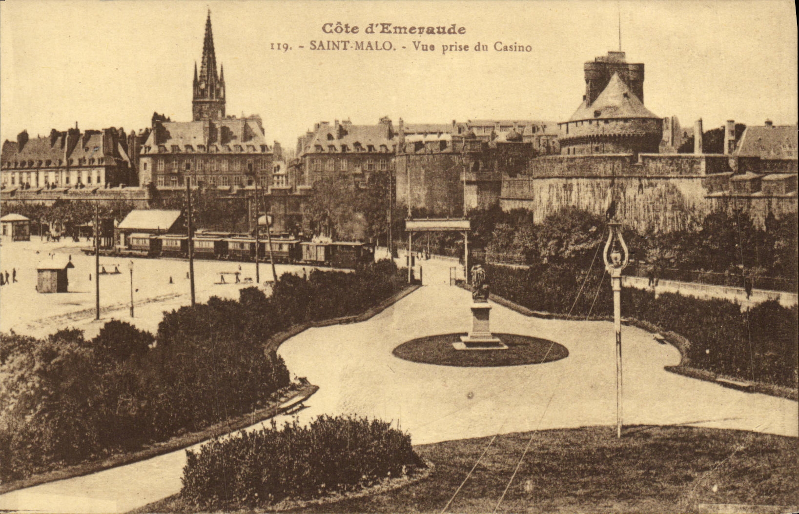 Côte d'Émeraude — Vue prise du Casino — Saint-Malo