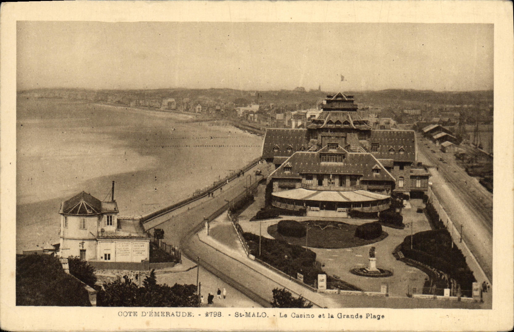 Côte d'Émeraude - St-Malo - Le Casino et la Grande Plage - 2798