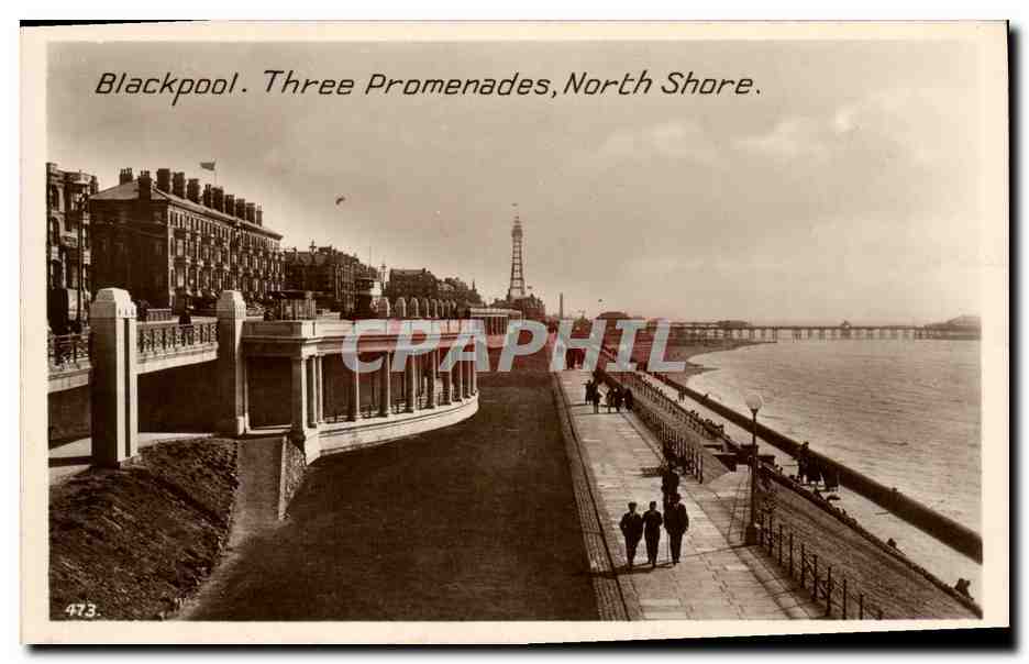 CPA Blackpool Three Promenades North Shore