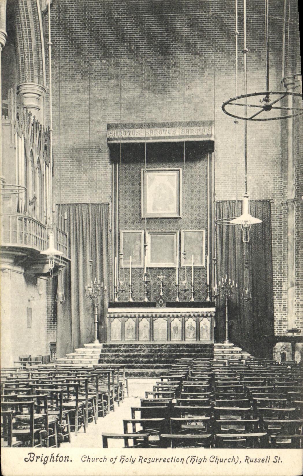 Brighton. Église de la Résurrection (High Church) — Russell St. — Published by Pictorial Centre, Brighton