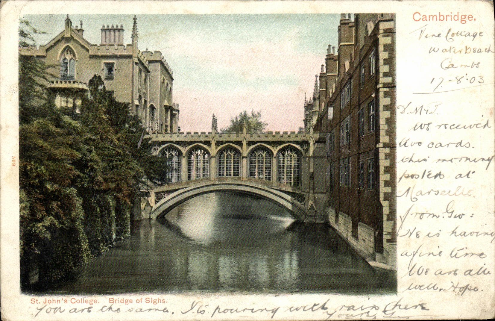 CPA Cambridge St John s College Bridge of Sighs