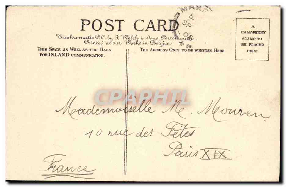 CPA On the sands Cliftonville  — Rückseite