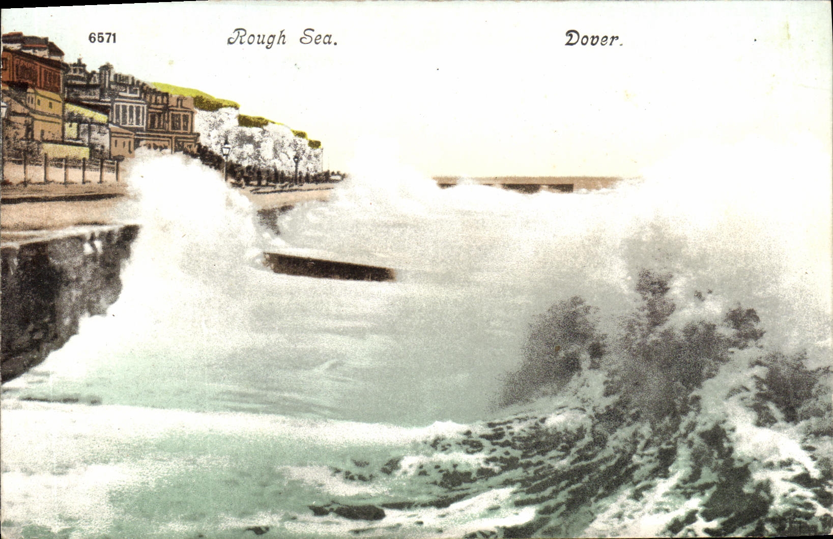 Dover — Rough Sea — éditeur inconnu, n° 6571