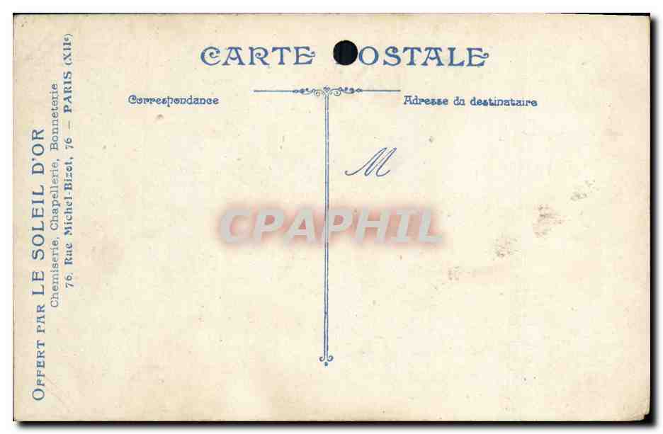 CPA Traversee de la Manche Bleriot en vue des cotes de Douvres Avion Aviation  — Rückseite