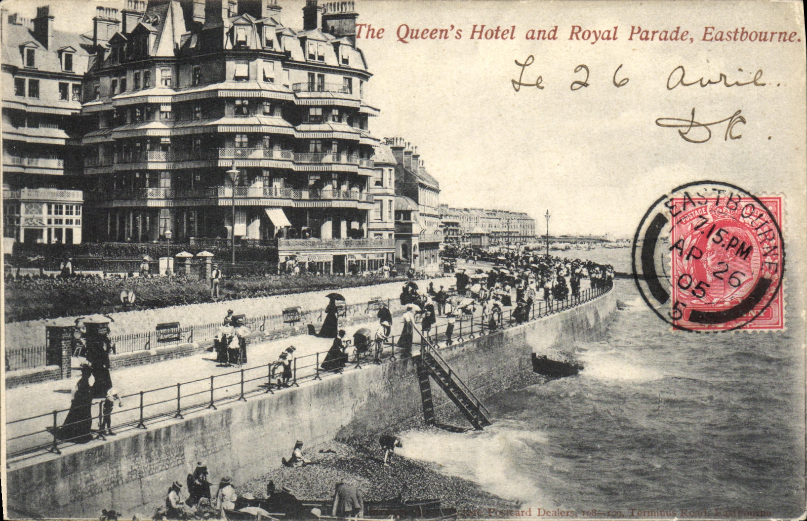 CPA Eastbourne The Queen s Hotel and Royal Parade