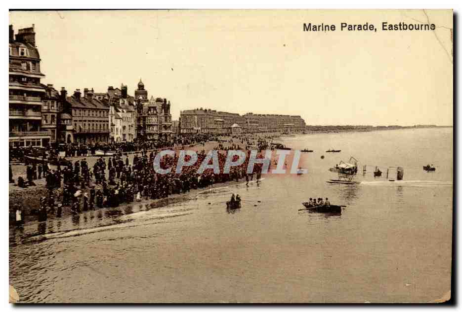 CPA Eastbourne Marlne Parade Avion Aviation