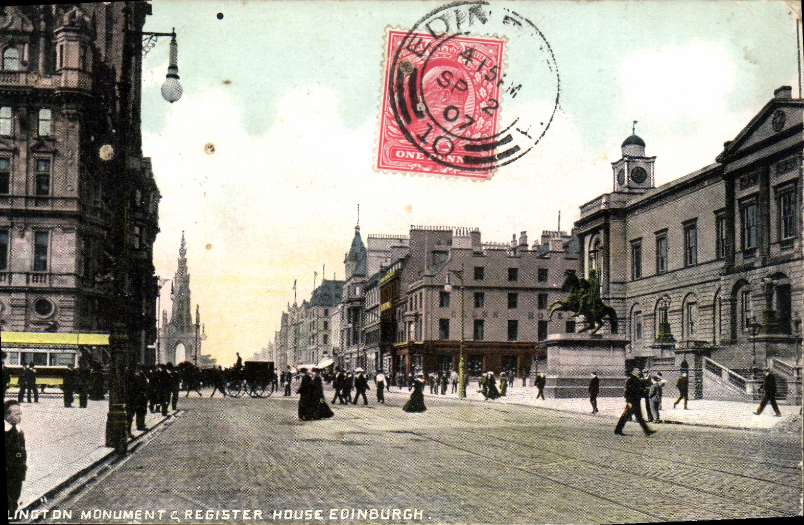 CPA Edinburgh Wellington Monument Register House 