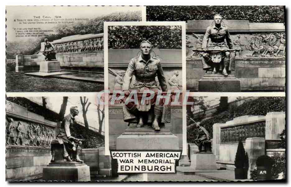 CPM Edinburgh Scottish American War Memorial Militaria