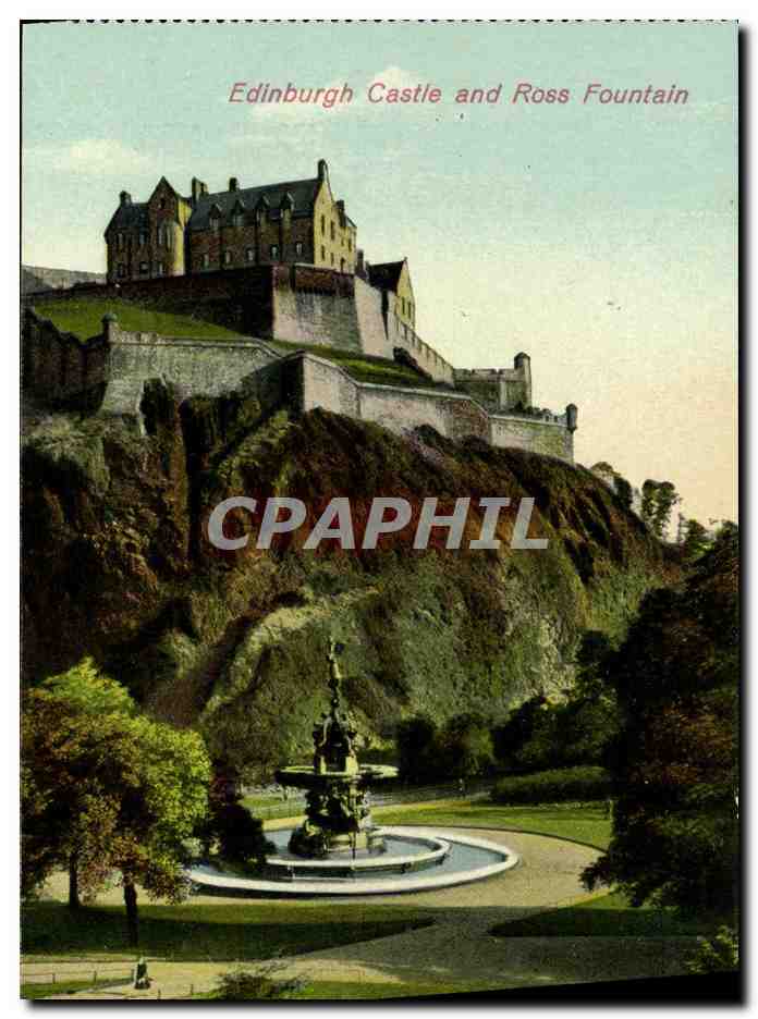 CPA Edinburgh Castle And Ross Fountain