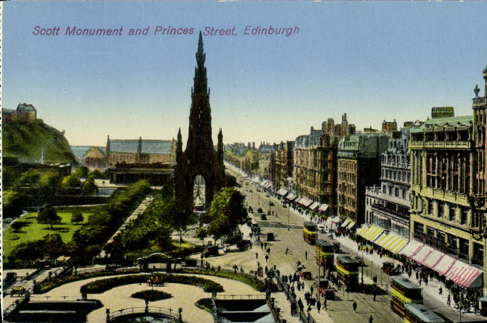 CPA Edinburgh Scott Monument and Princes Street 