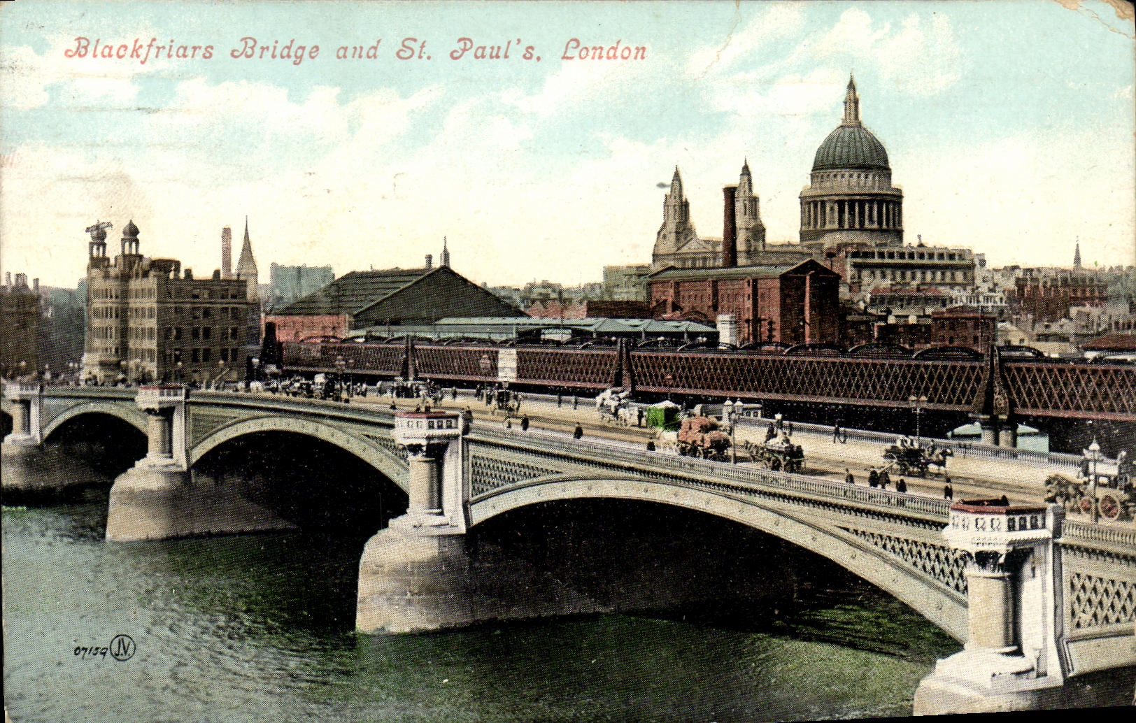 CPA London Blaokfriars Bridge And St Paul s