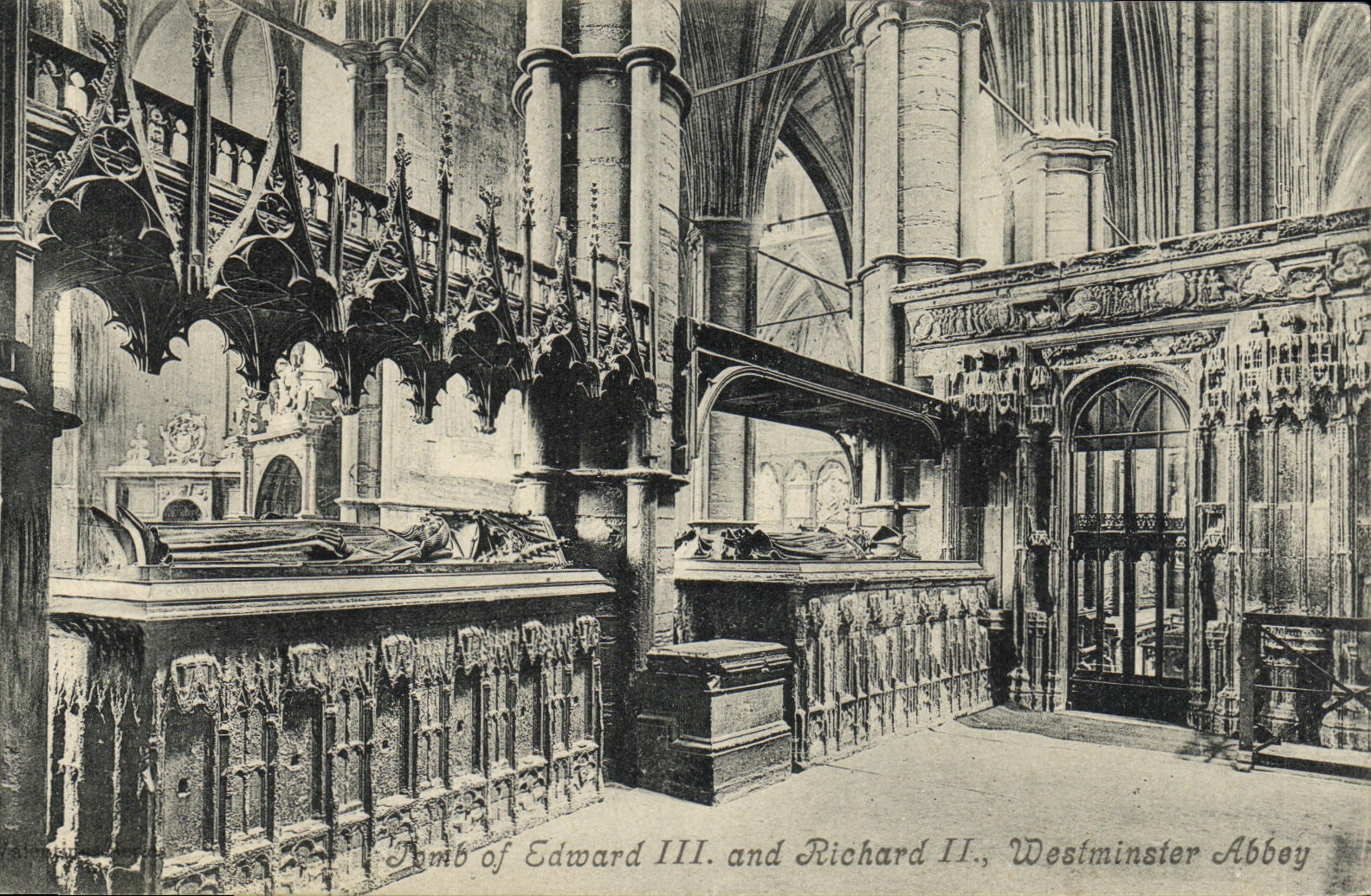 CPA London Tomb of Edward III and Richard II Westminster Abbey