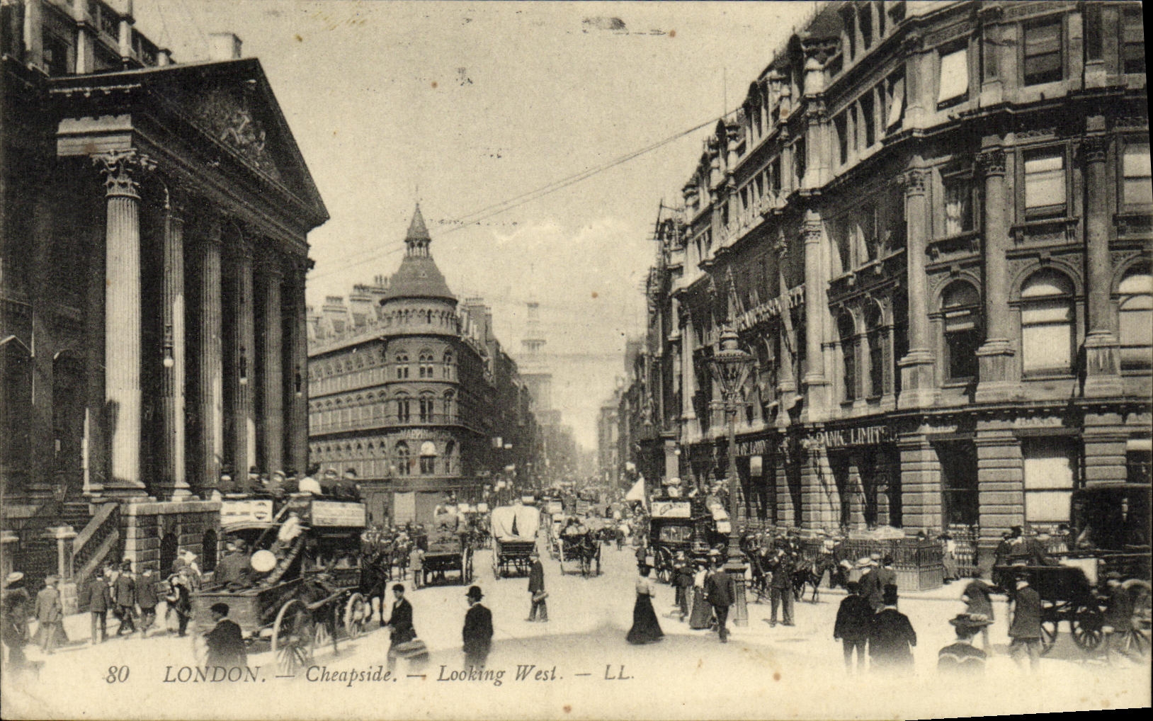 CPA London Cheapside Looking West