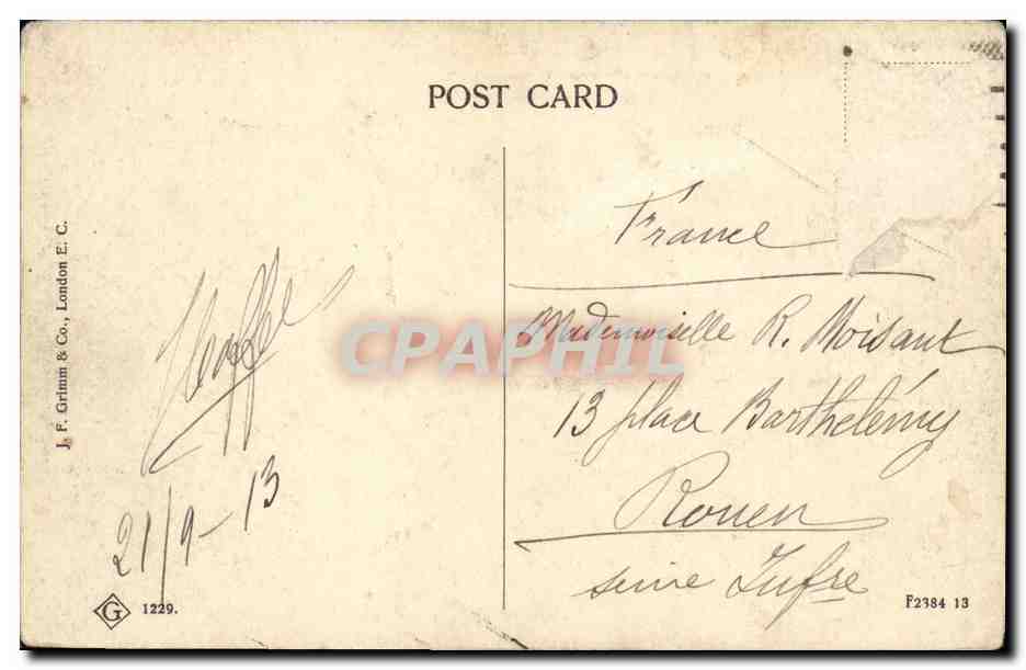 CPA London Westminster Abbey St Margaret Church — Verso