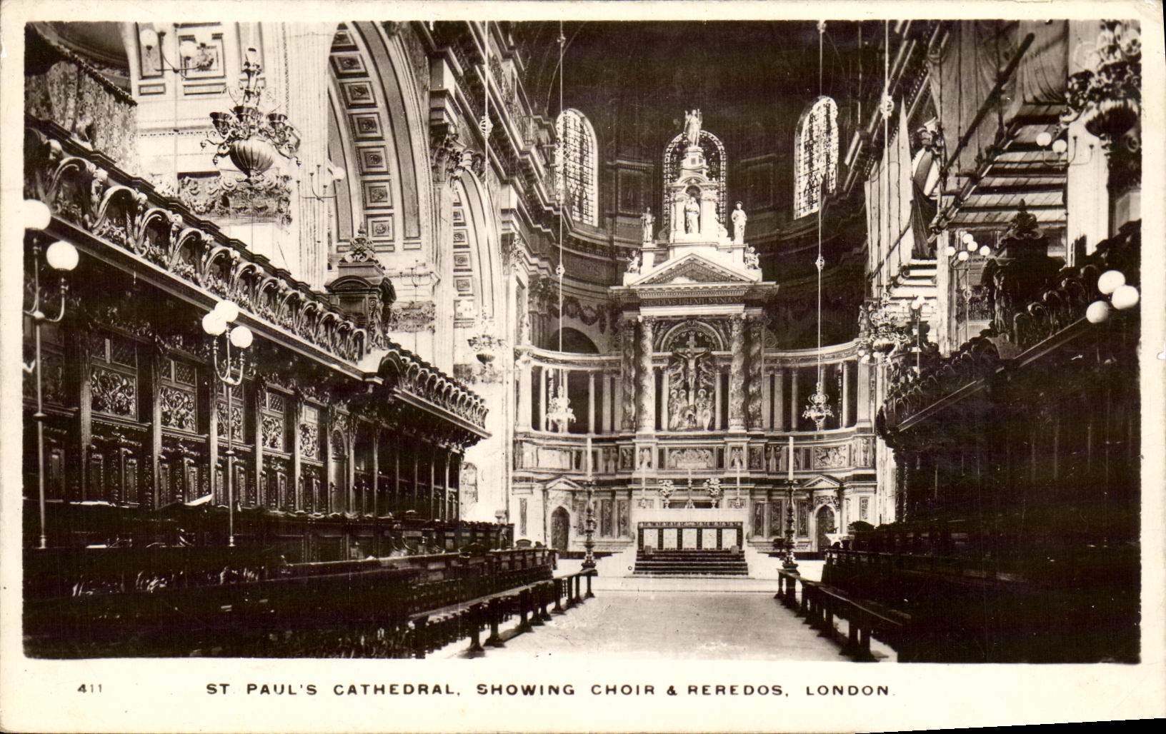 CPA London St Paul s Cathedral showing choir et Reredos 