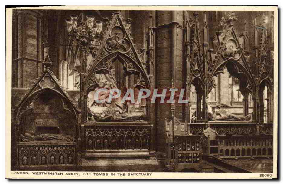 CPA London Westminster Abbey The Tombs In The Sanctuary