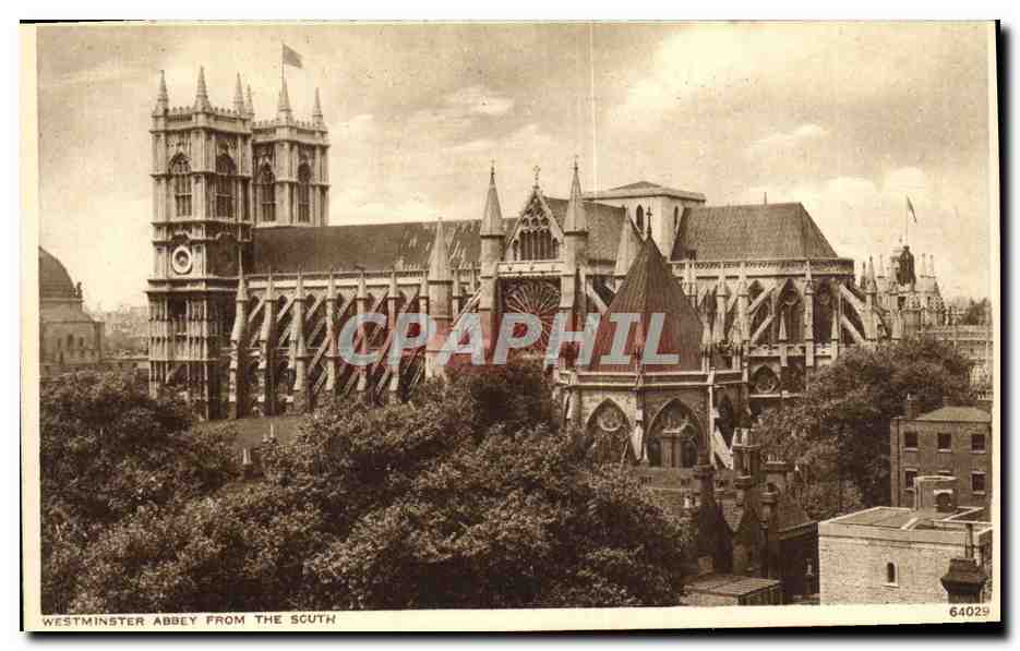 CPA Westminster Abbey From The Scuth London