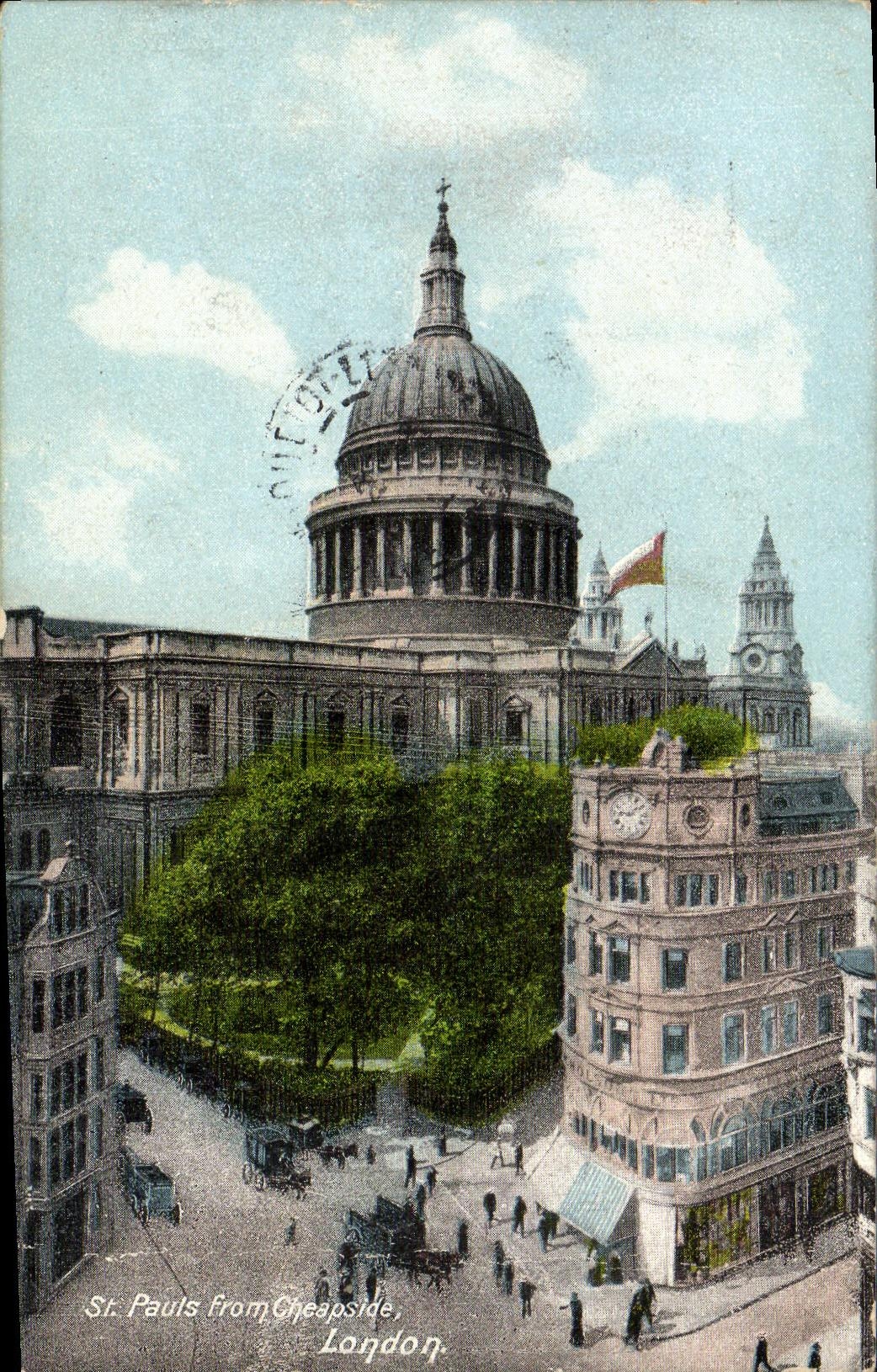 CPA St Paul s from Cheapside London 