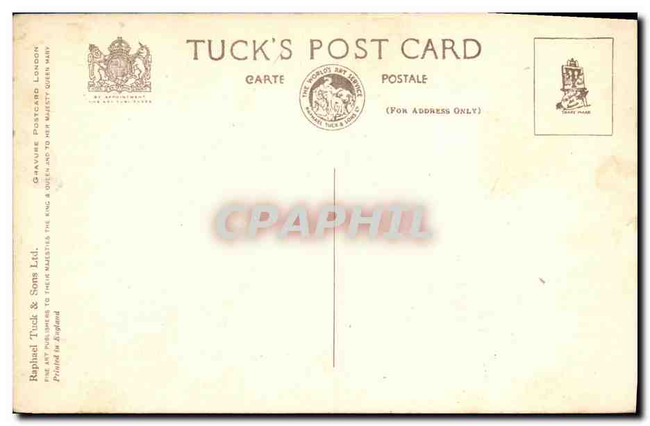 CPA The Admiralty Arch London — Rückseite