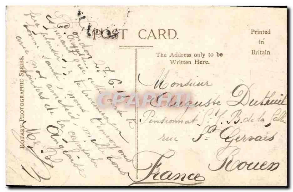 CPA The Statue of Queen Victoria Queen Victoria Memorial London  — Verso