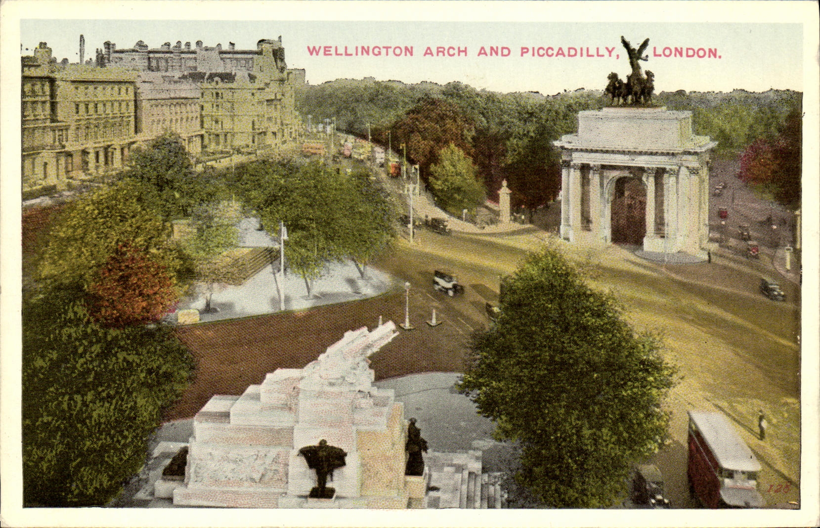 CPA Wellington arch and Piccadilly London