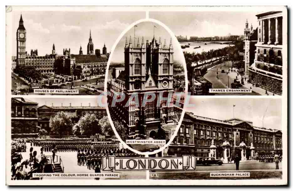 CPA London Houses of Parliament Thames Embankment 