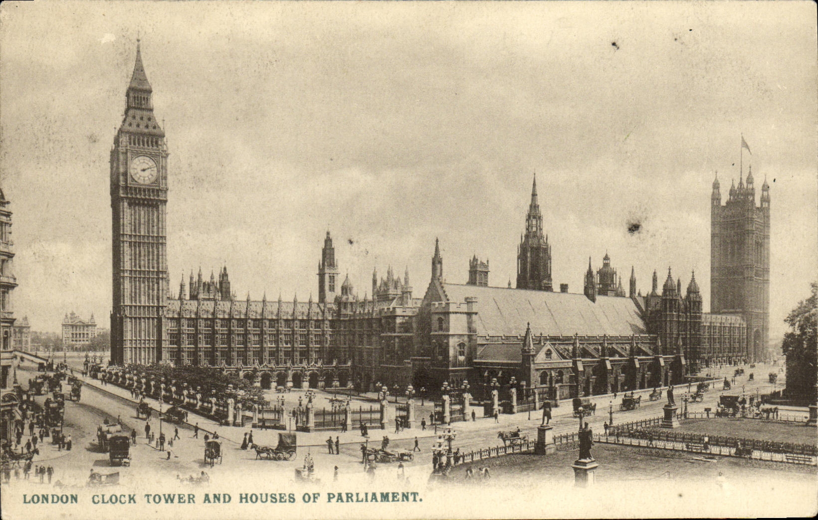 CPA London Clock Tower and Houses of Parliament