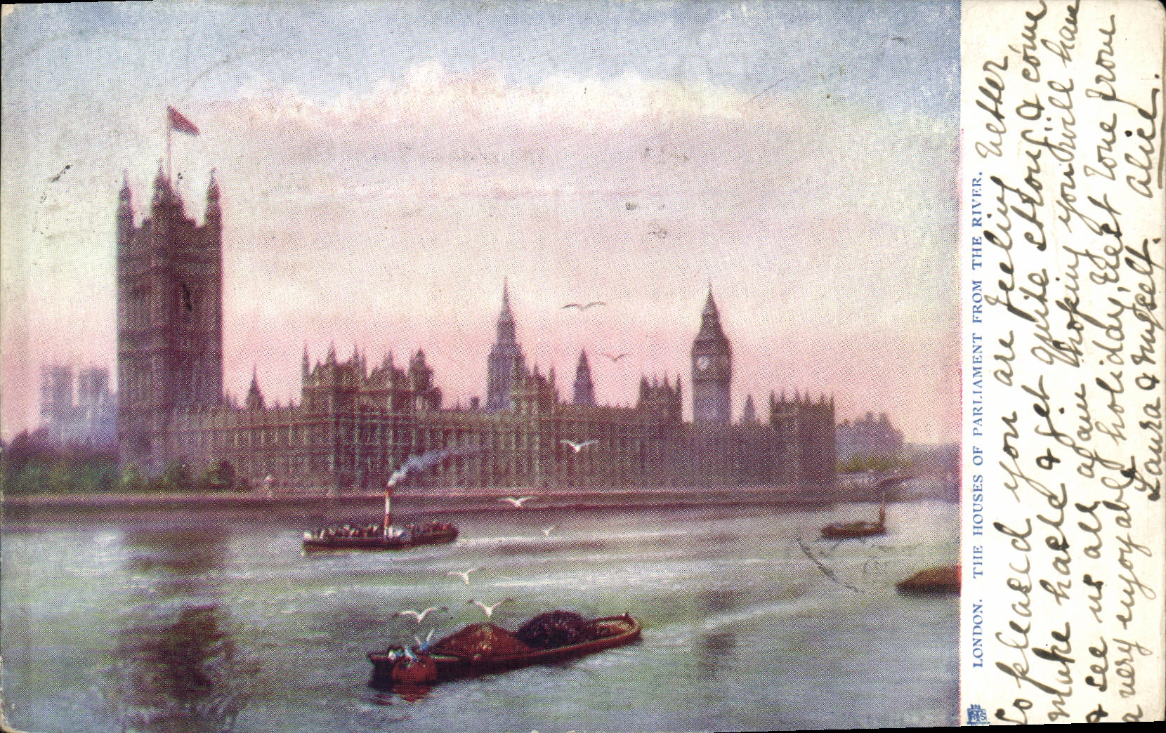 CPA London The Houses of Parliament from the River