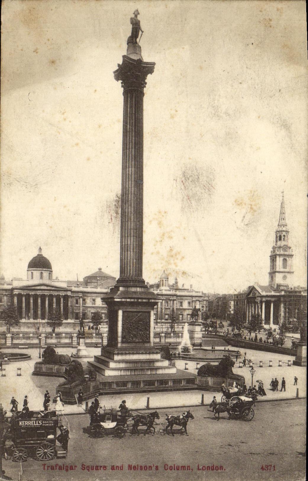 CPA London Trafalgar Square and Nelson s square