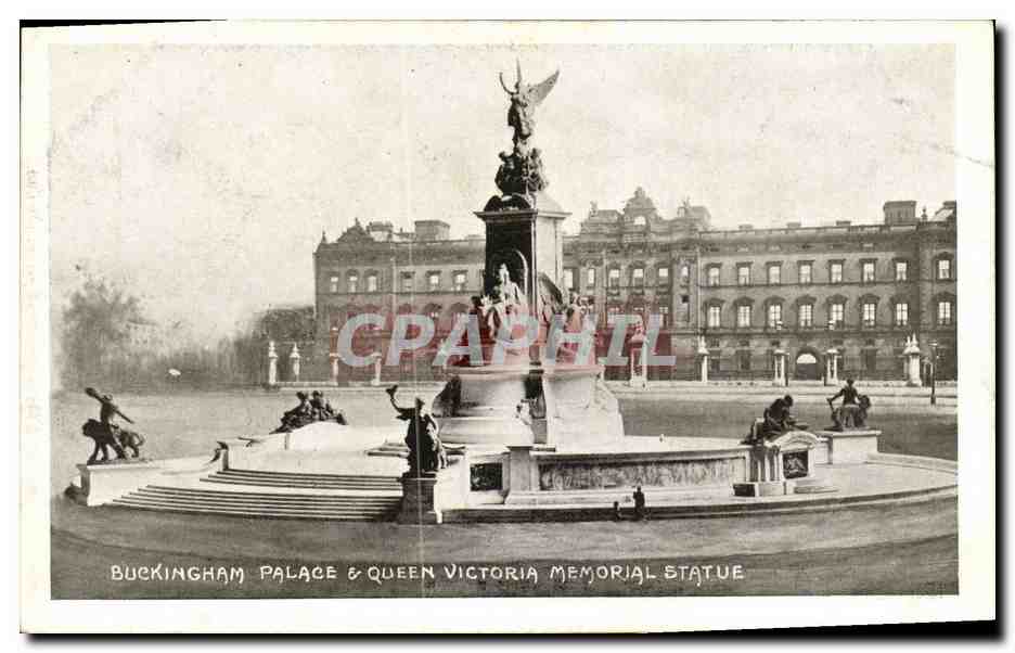 CPA London Buckingham Palge Queen Victoria Memorial Statue