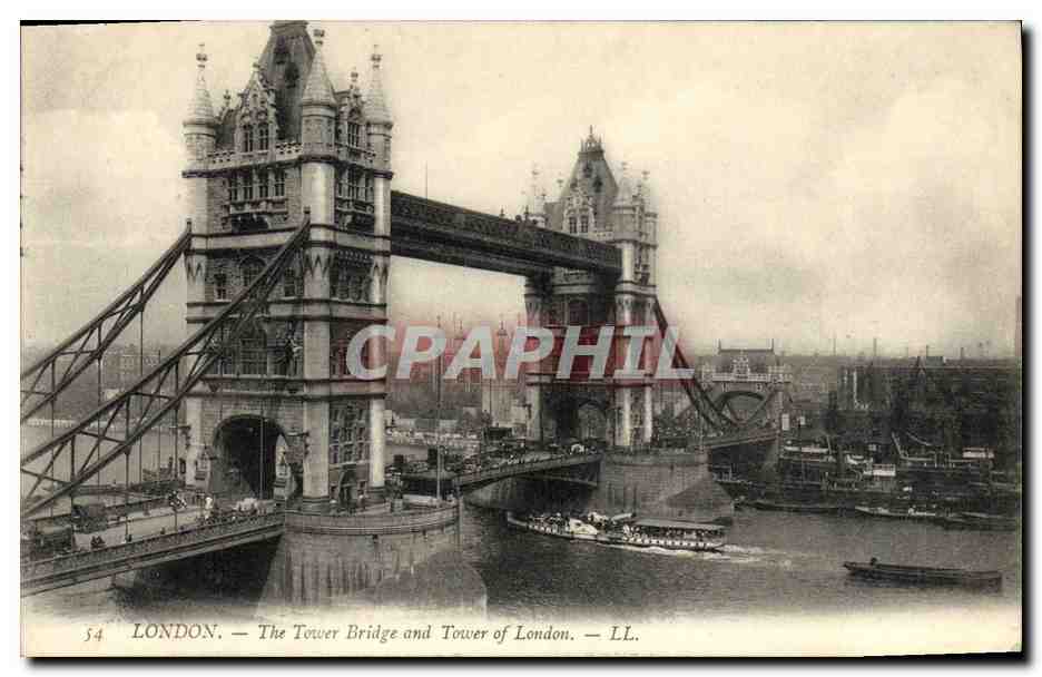 CPA London The Tower Bridge And Tower of London Bateau