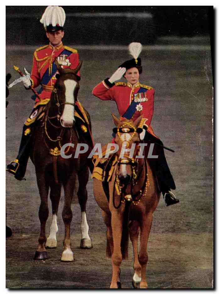CPM London The Queen takes the salute after trooping the colour ceremony