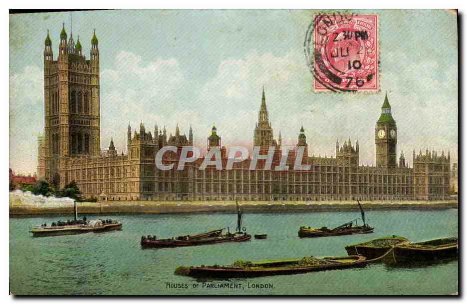 CPA London Houses Of Parlament