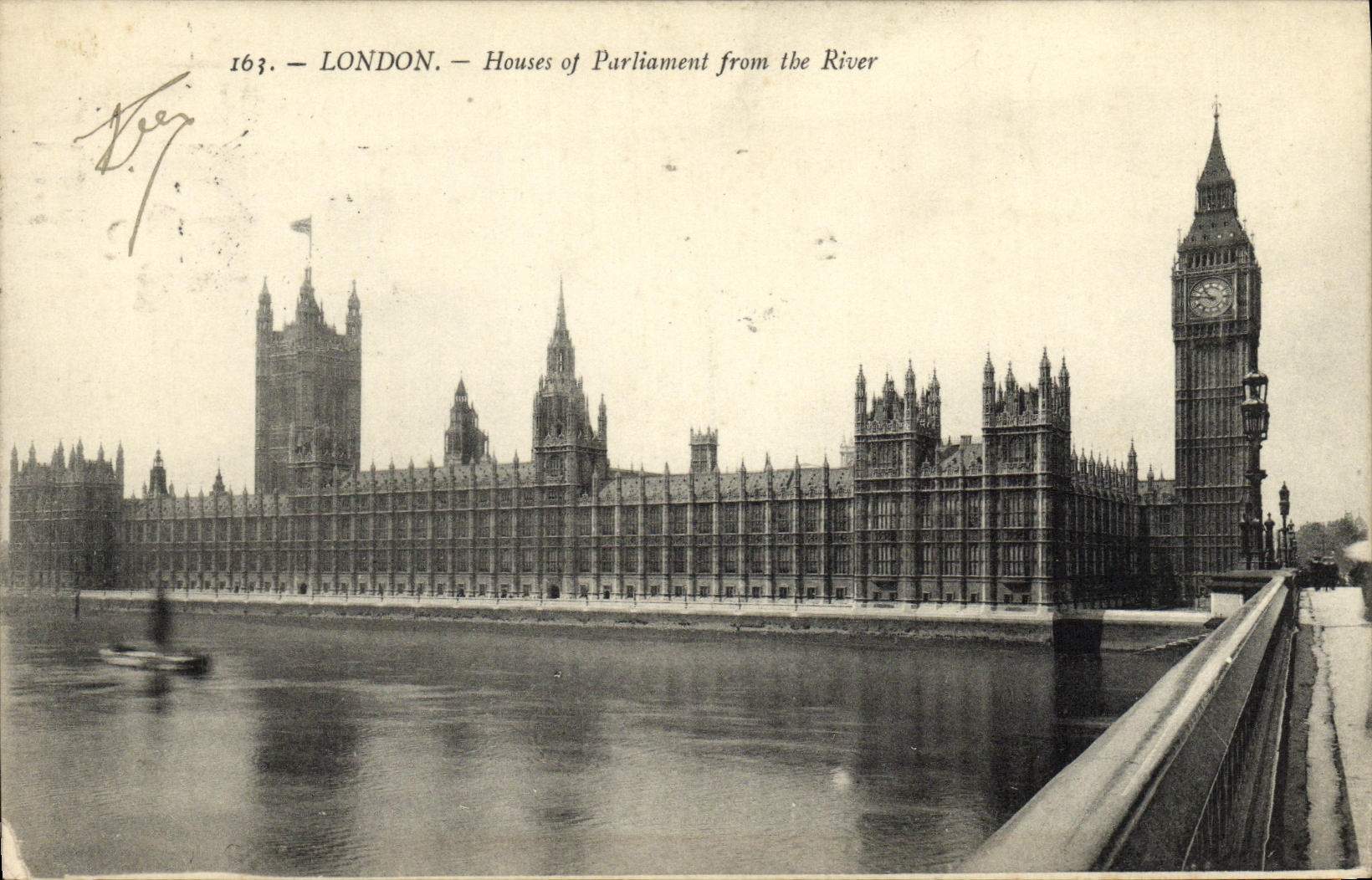 CPA London The Houses of Parliament the River