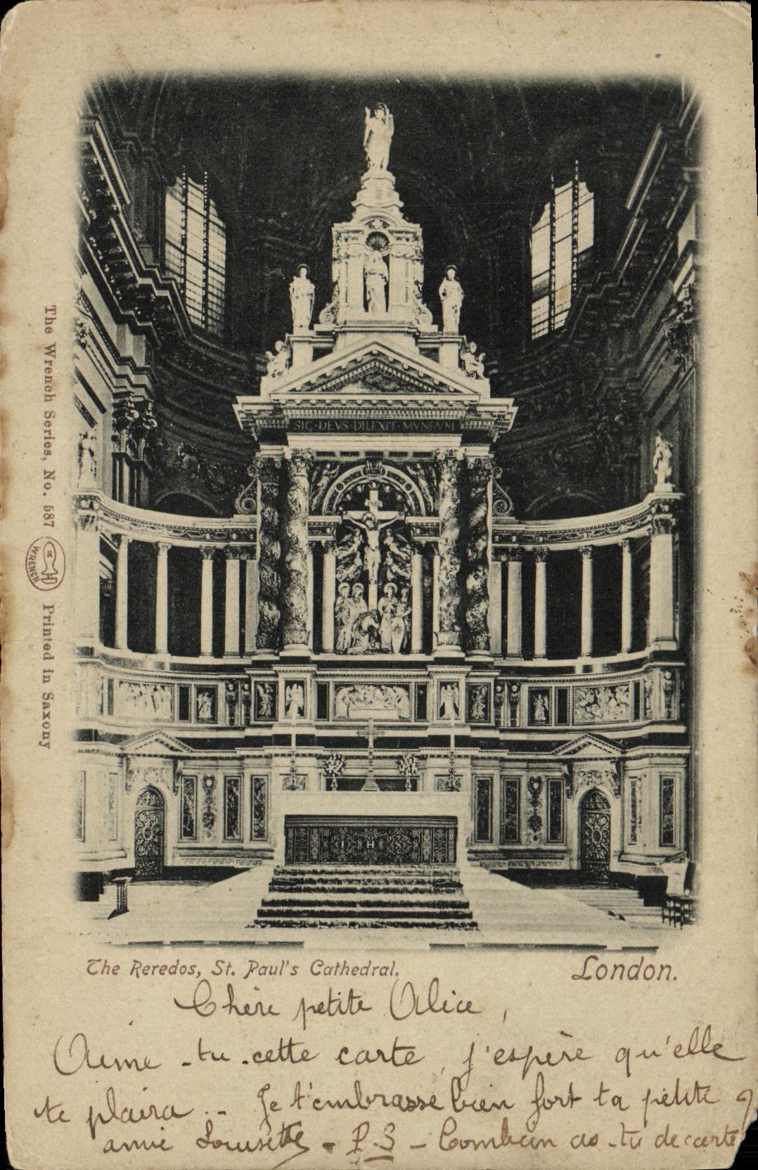 CPA The Reredos St Paul s Cathedral London