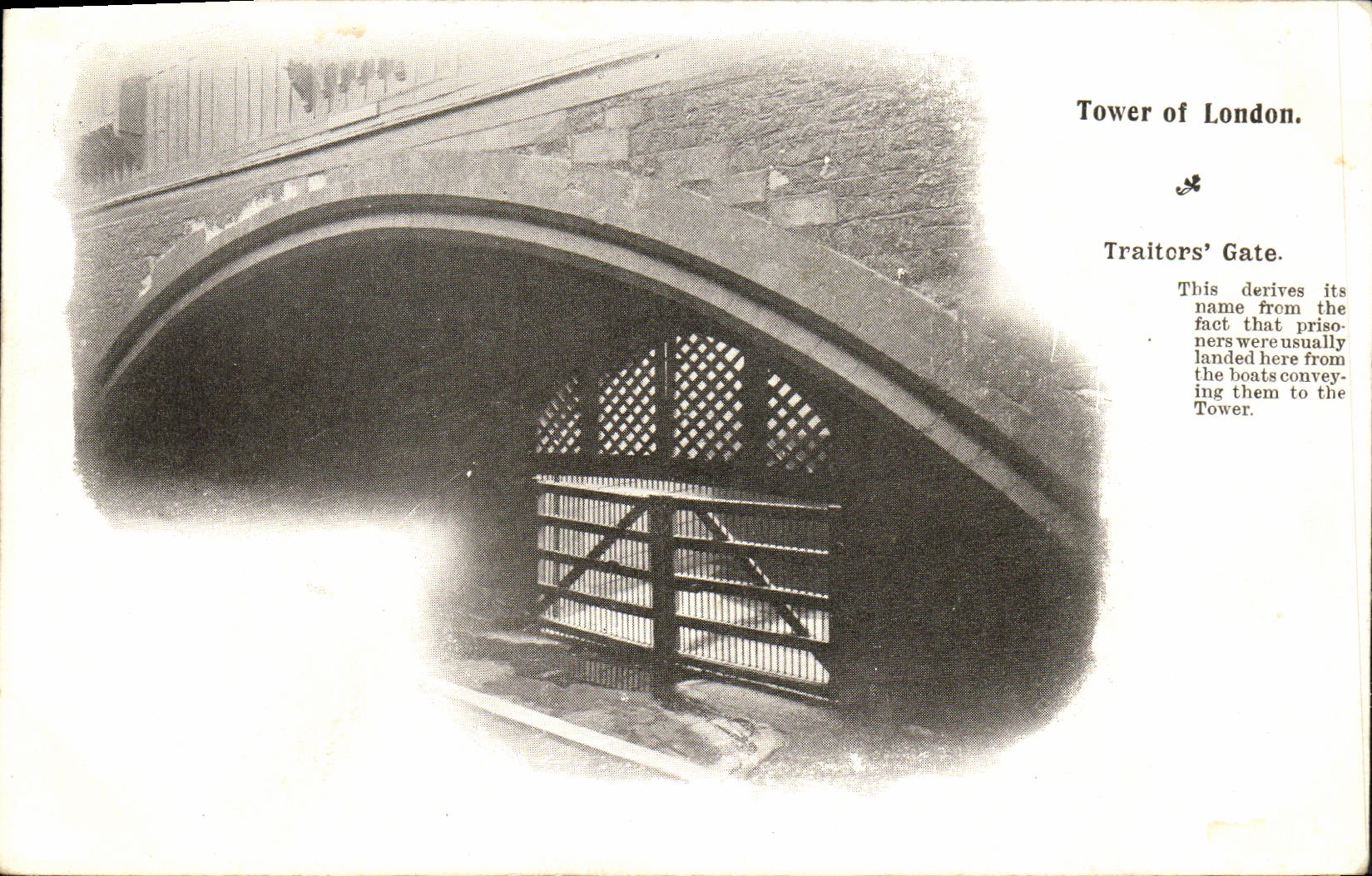 CPA London Tower of London Traitors gate