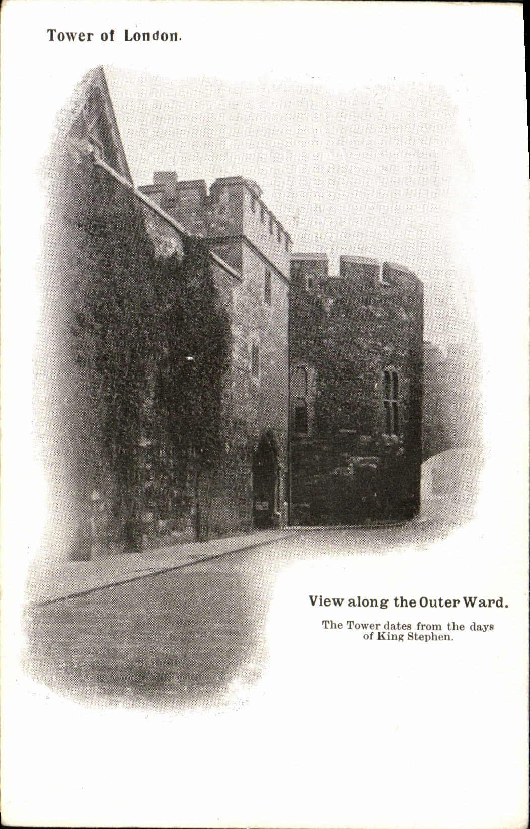CPA London View Along The Outer Ward Tower of London 