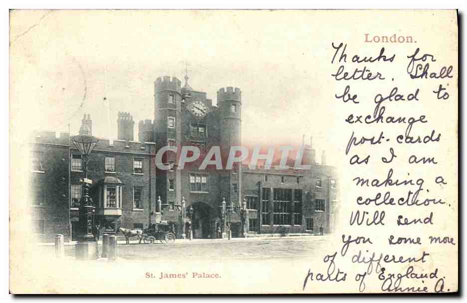 CPA London St James Palace