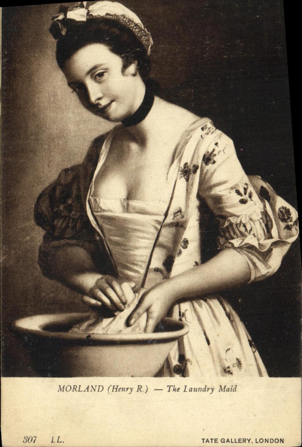 CPA Morland The laundry Maid Tate Gallery london 