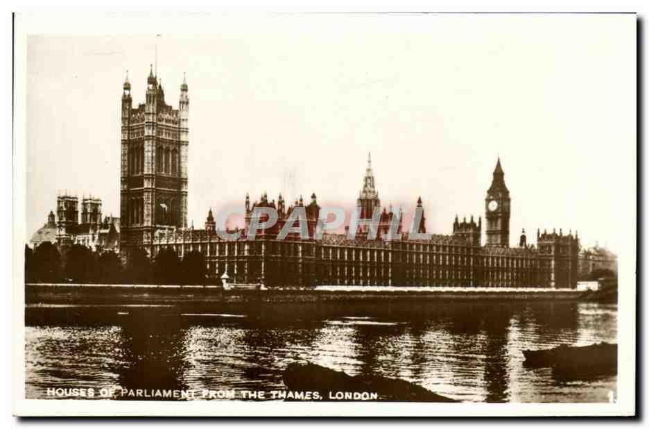 CPA London Clock Tower And Houses of Parliament