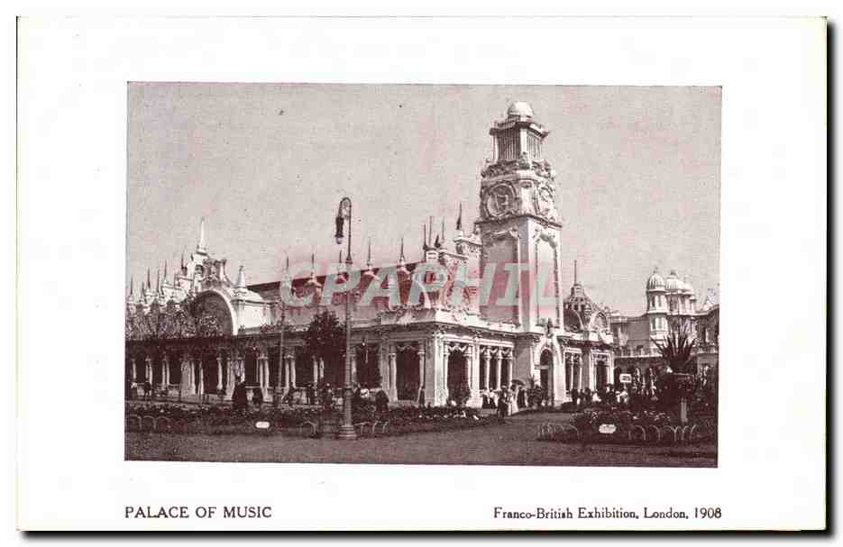 CPA London Palace Of Music Franco British Exhibition 1908