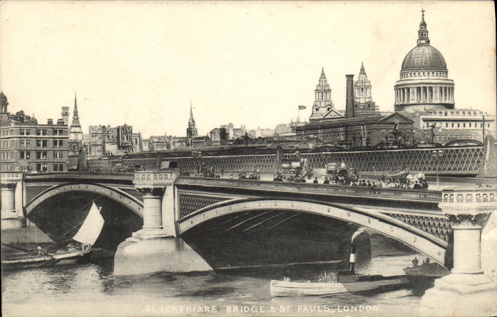 CPA Blackfriare Bridge St Paul s London