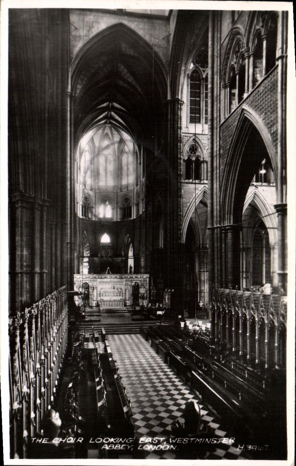 CPA The Choir Looking East Westminster Abbey London