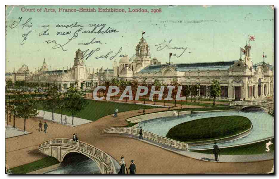 CPA Court of Arts Franco Brithish Exhibition London 1908
