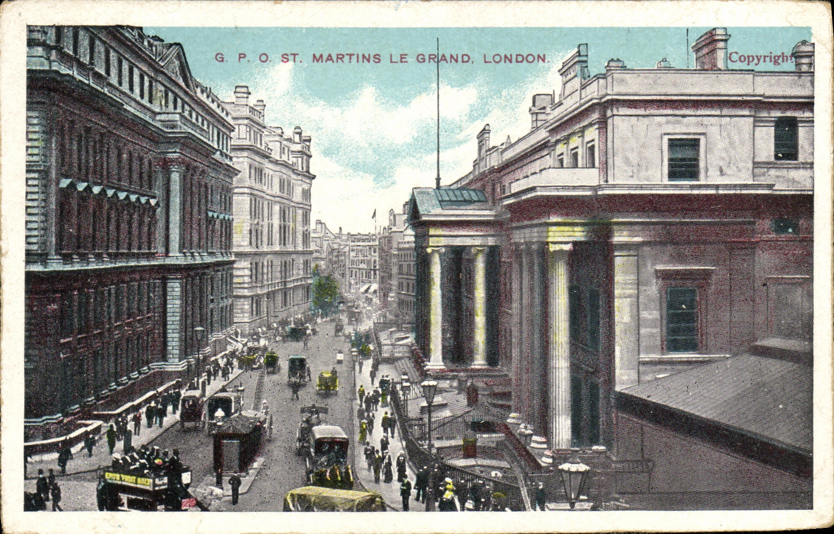 CPA G P O St Martins Le Grand London