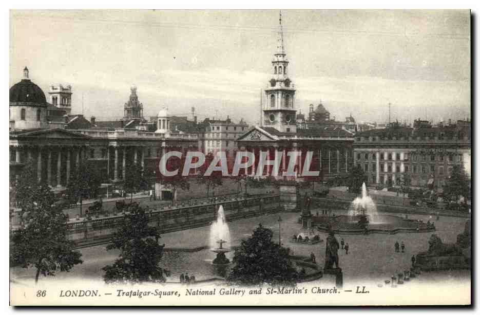 CPA London Trafaigar Square National Gallery and St Martin s church