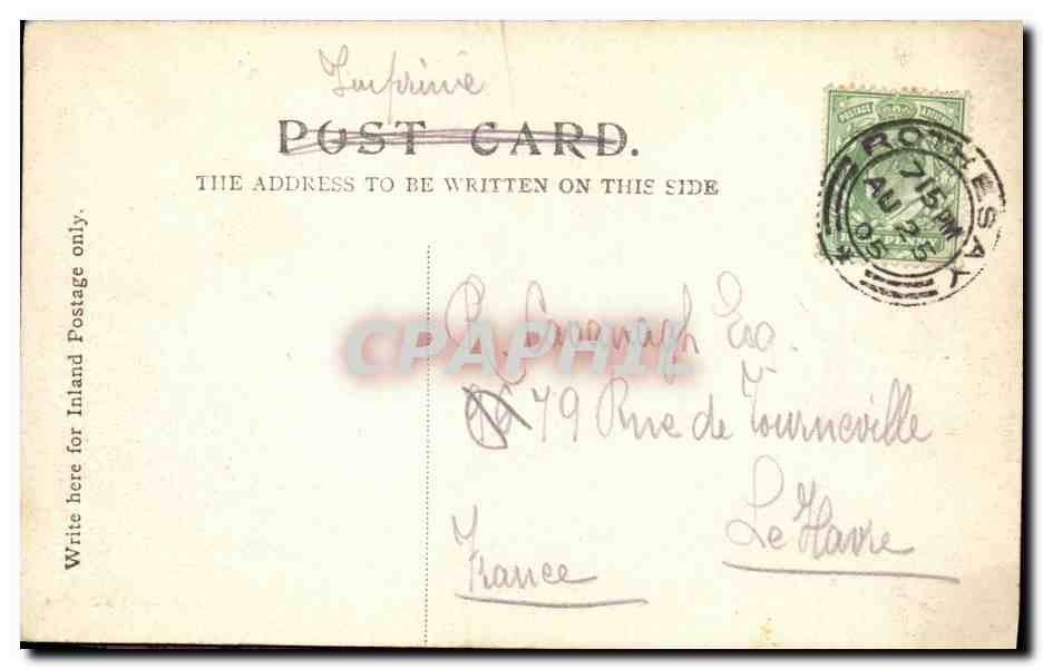 CPA Kyles of Bute — Rückseite